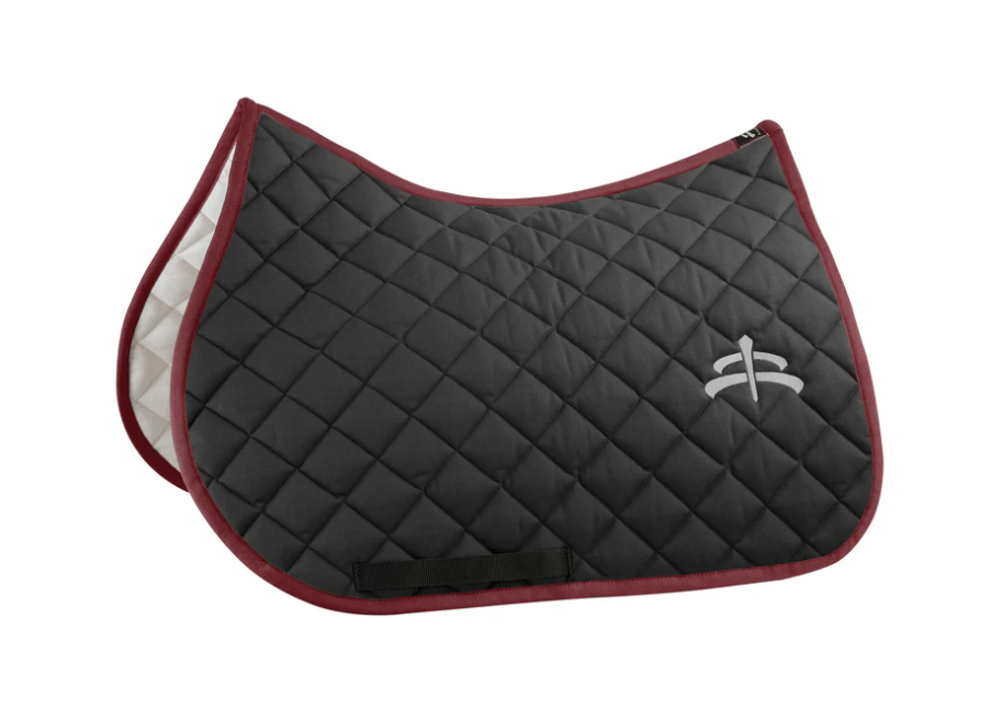 Makebe wadded saddle pad with logo